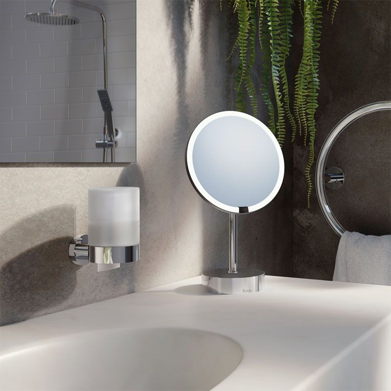 Smedbo HOME Seifenspender - Wandmodell, Verchromt, mit Mattglas, Fllmenge 150 ml- B: - H: 120 T: -