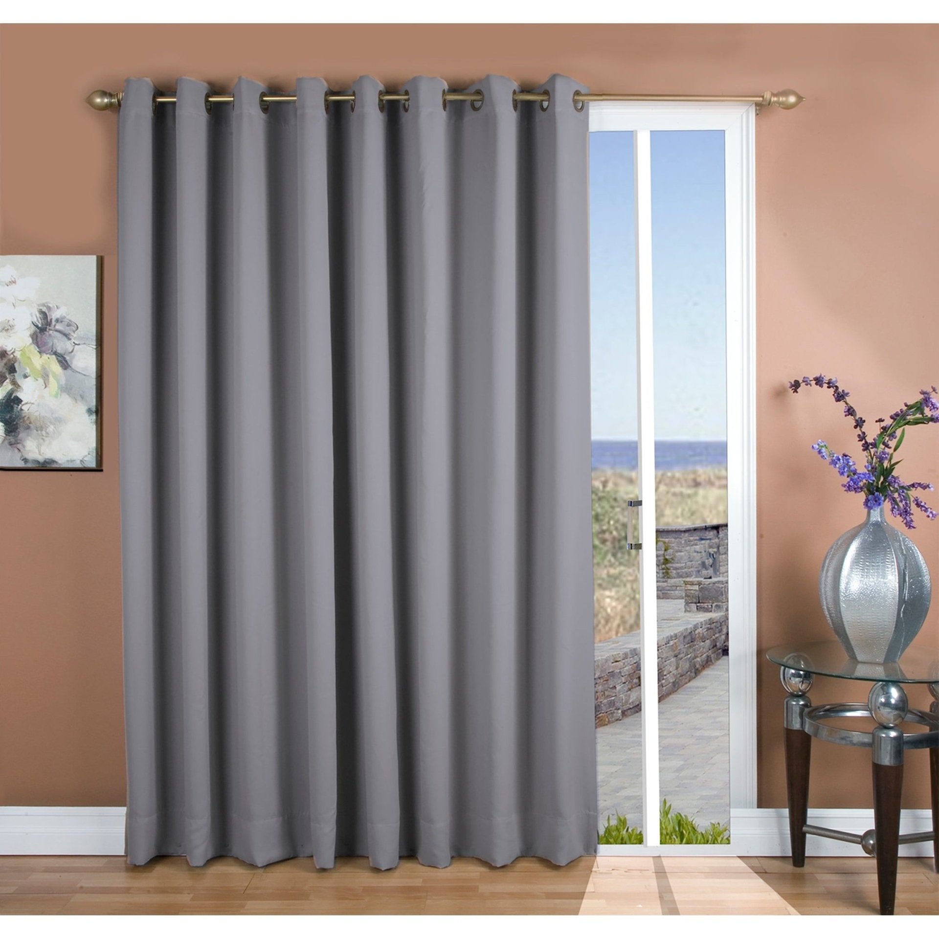 Ultimate Blackout Grommet Top Patio Curtain Panel - 112 x 84 and 112 x 96