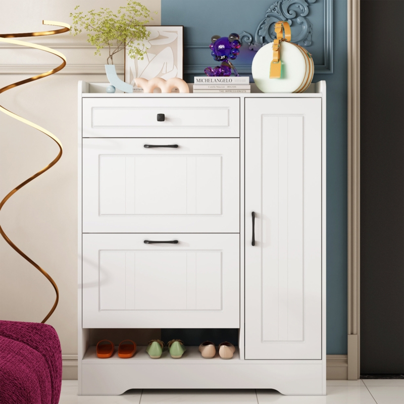 24 Pair Shoe Storage Cabinet