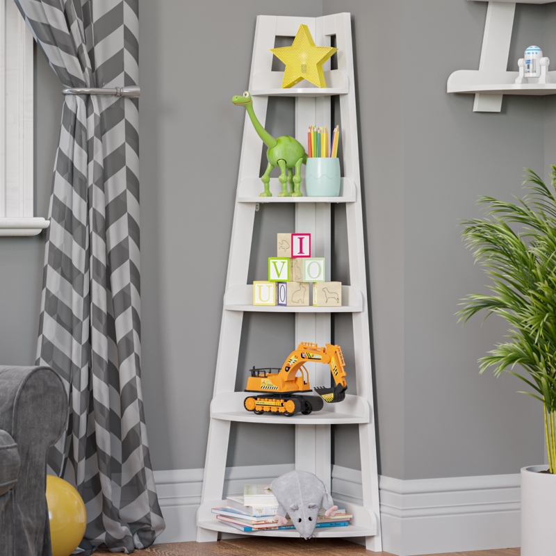 5-Tier Corner Ladder Shelf