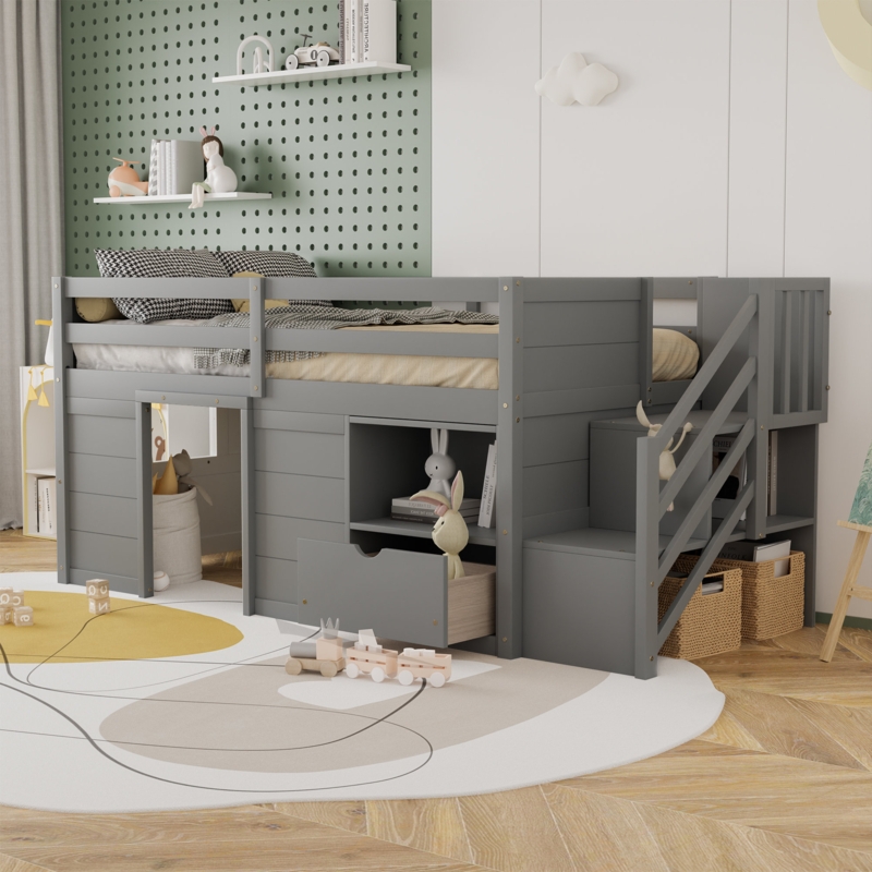 Aiham Kids Twin Loft Bed