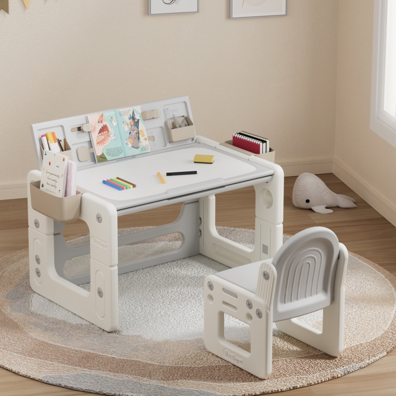 Akoya Kids 2 Piece Play / Draw Table and Chair Set