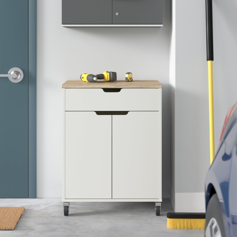Alpay Manufactured Wood Single Storage Cabinet ( 35.6'' H x 27.7'' W x 18'' D)