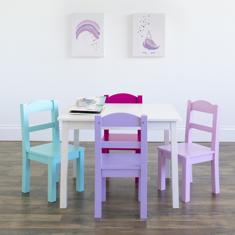 Aztlan Kids 5 Piece Play Or Activity Table and Chair Set