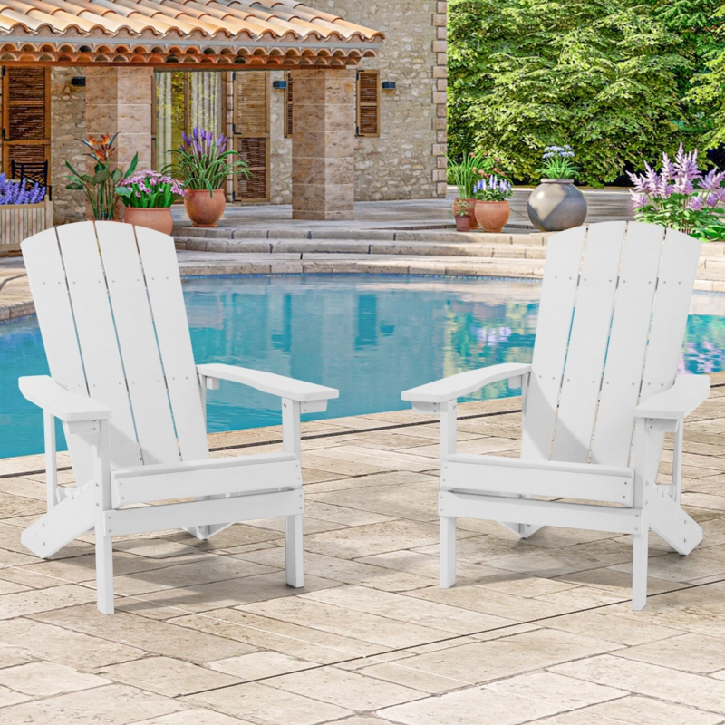 Bamma Faux Wood Adirondack Chair Weather Resistant Set Of 2 (Set of 2)