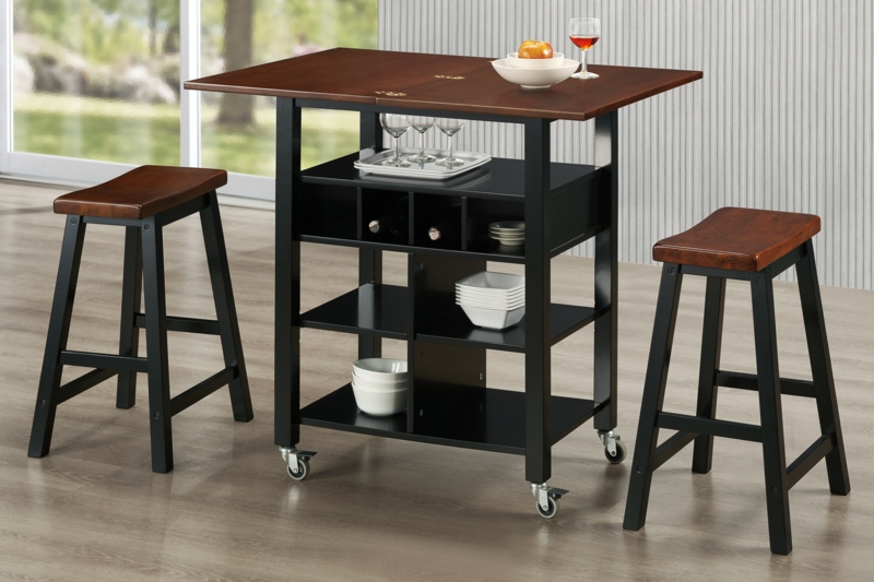 Barbara Wood Kitchen Island Set