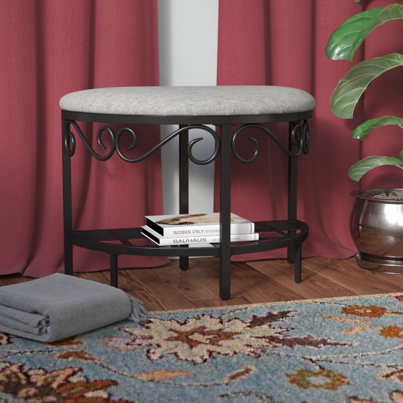 Barhorst Polyester Blend Upholstered Storage Bench