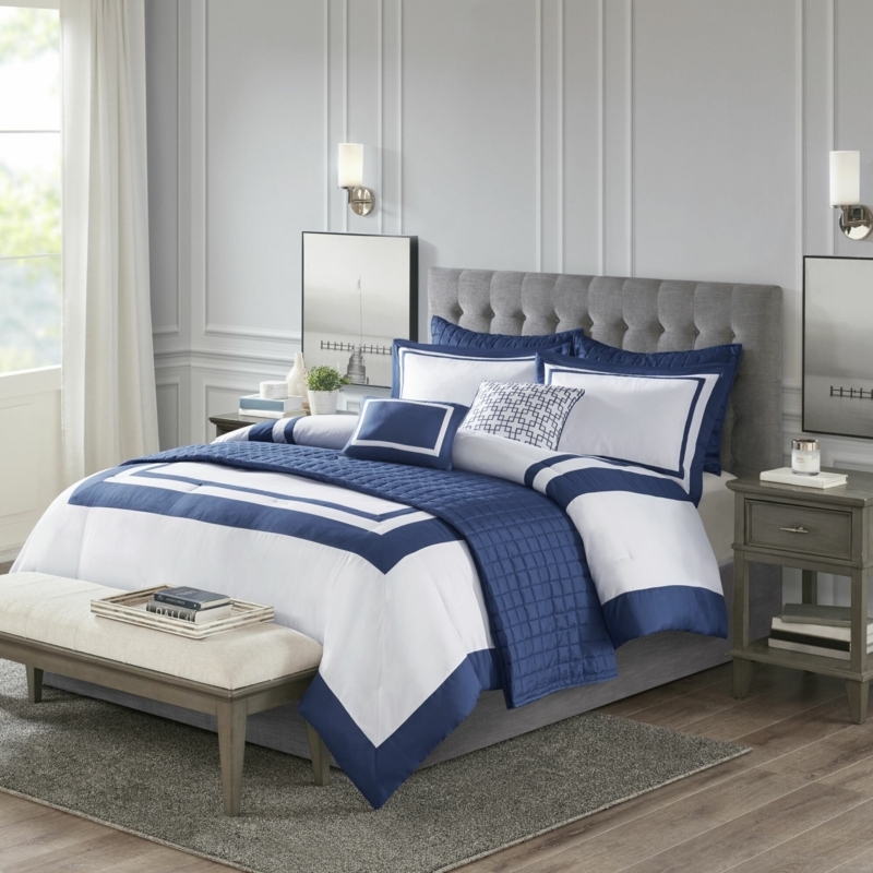 Baucom Luxurious 8 Piece Comforter and Quilt Set Collection