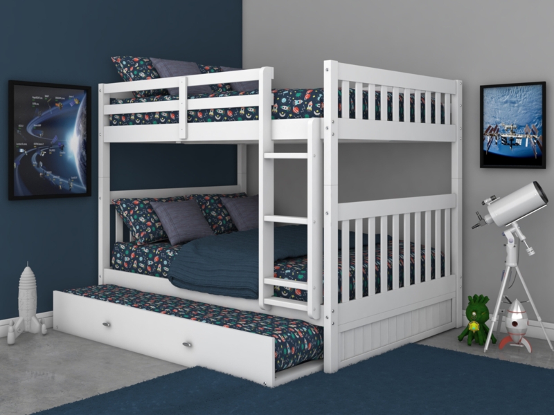 Beckford Kids Full Over Full Bunk Bed with Trundle