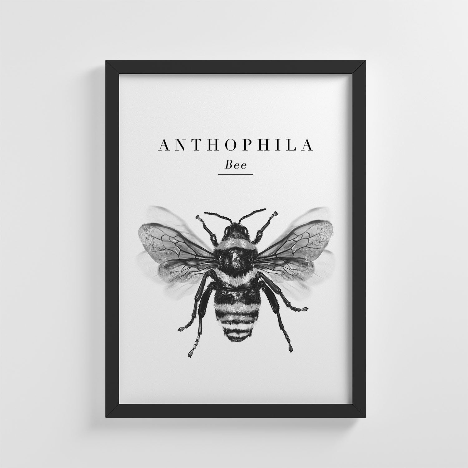 Bee Bumblebee Animal Print Frameless Poster Illustration Art Print Home Wall Art Nursery Decor Perfect Gift | IC20