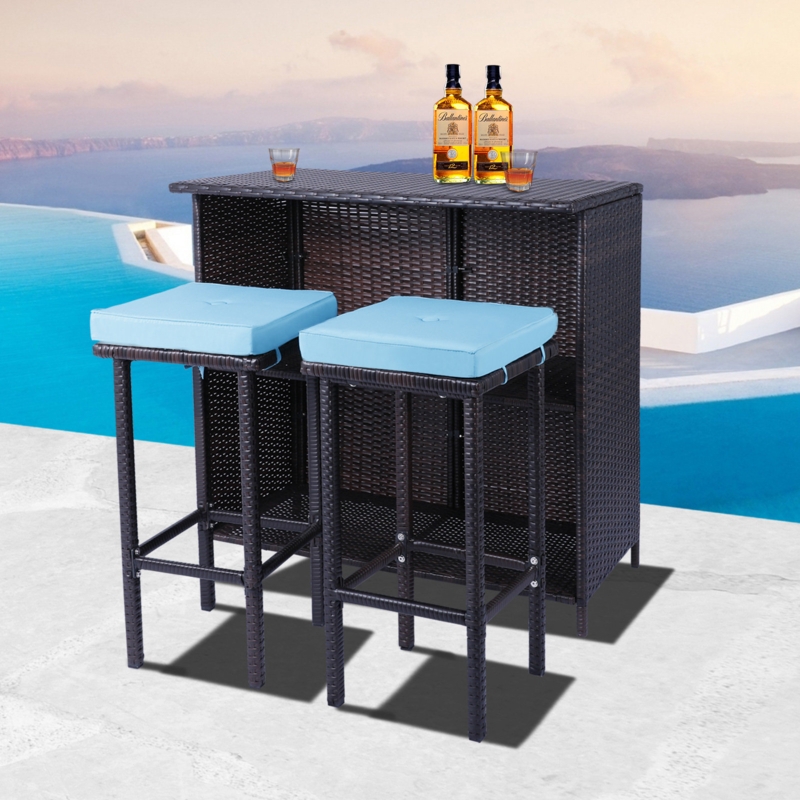Birger Bar Set with Stools
