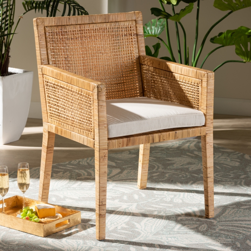 Bittle 22.6" W Rattan Armchair