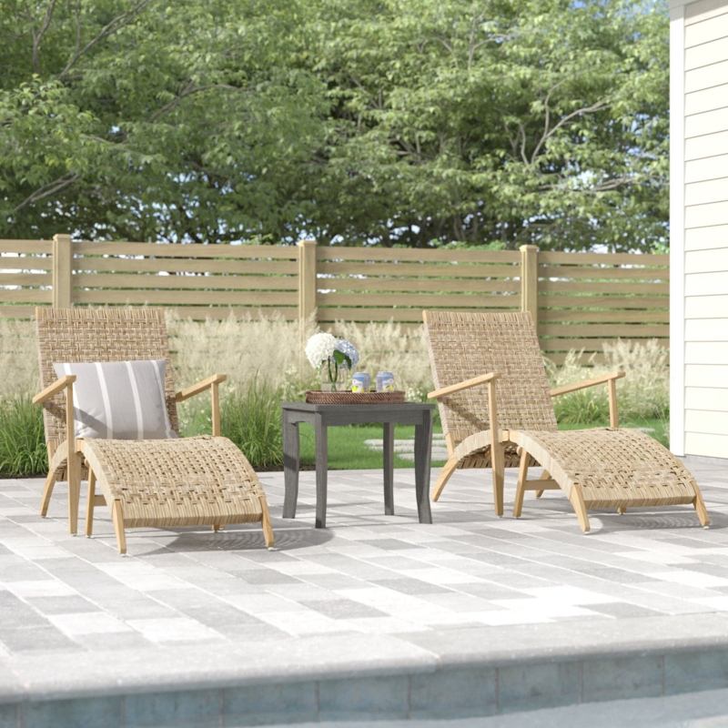 Buford Patio Chair with Ottoman