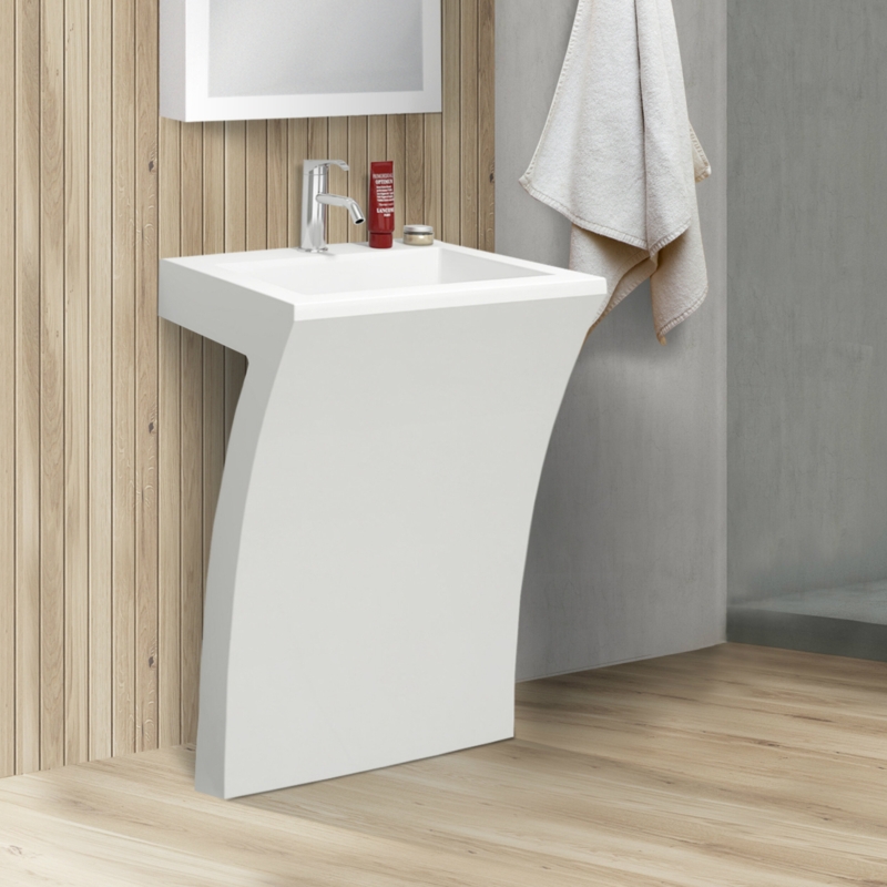 Cedar Falls 22"Pedestal Sink with Overflow