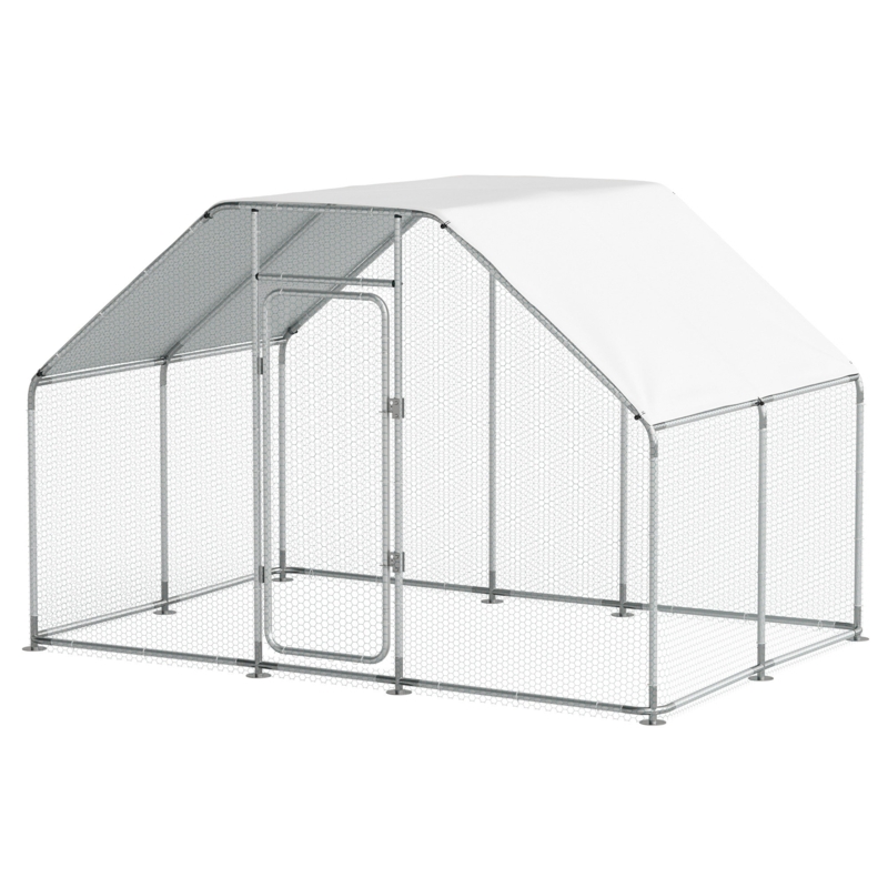 Chanty 65 Square Feet Chicken Coop with Chicken Run For Up To 16 Chickens