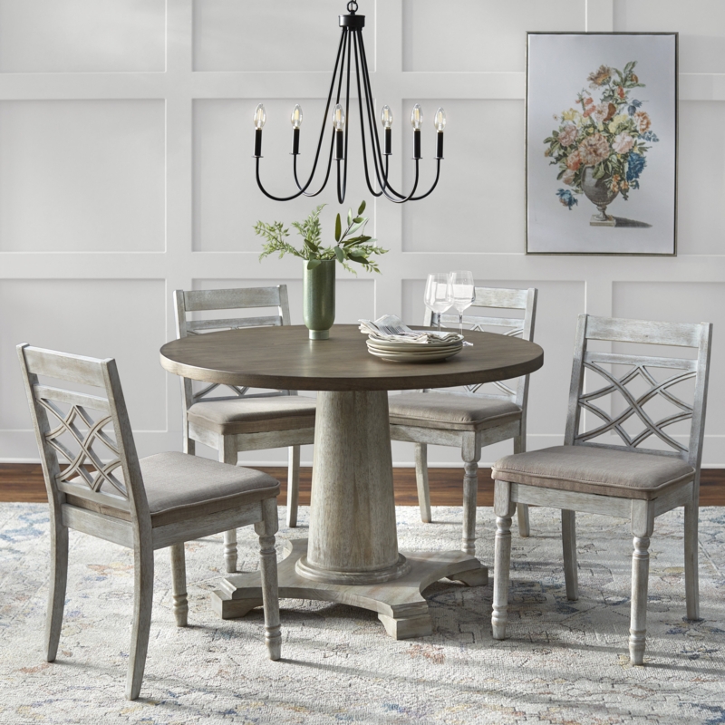Comtal 5 - Piece Pedestal Dining Set