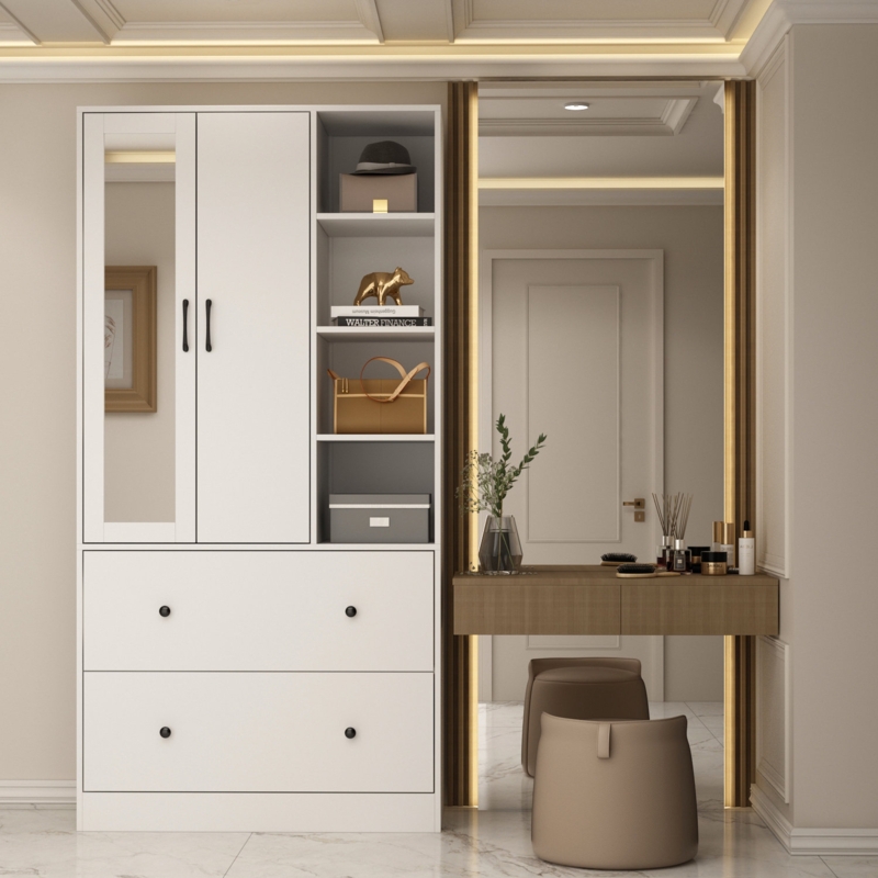 Csirke Solid + Manufactured Wood Armoire