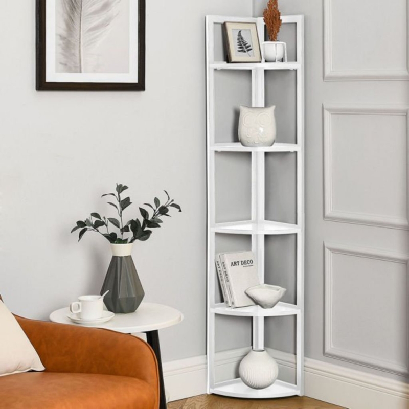 Tall Corner Bookshelf | Foter