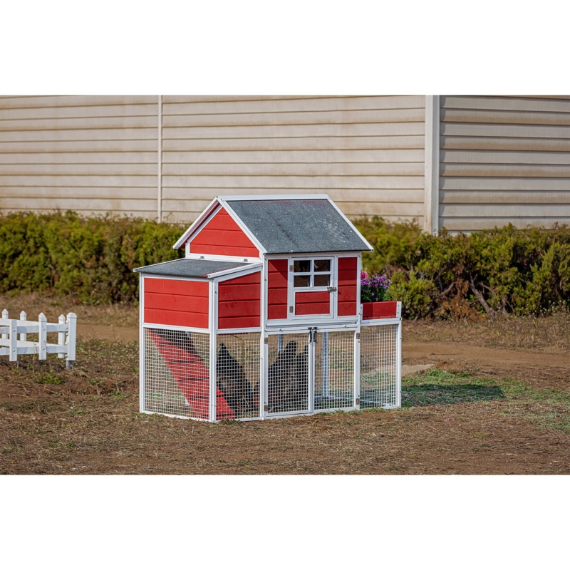 Auggie deluxe rabbit hutch chicken coop with chicken run best sale