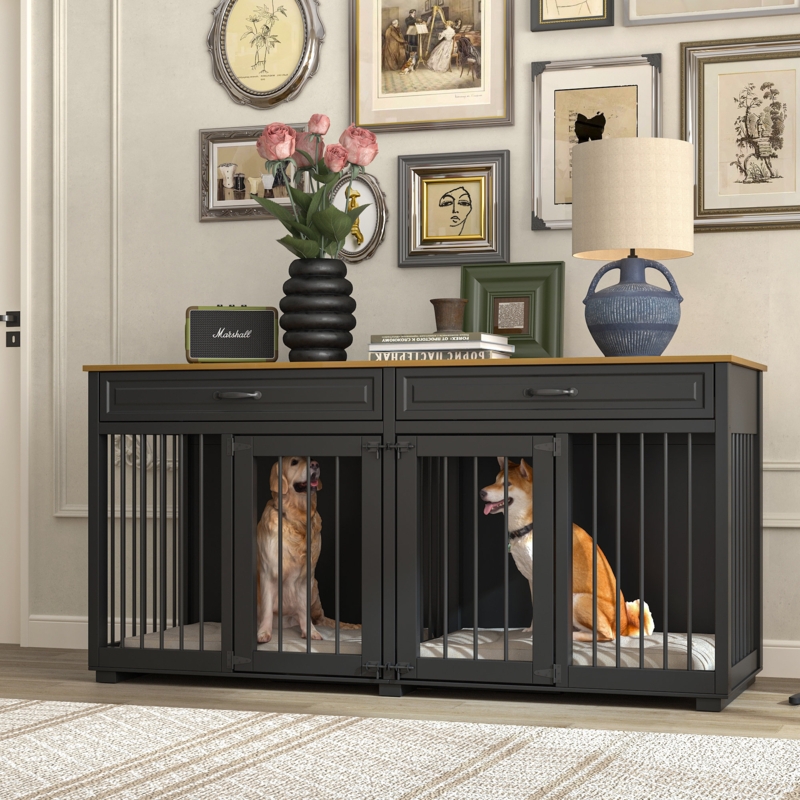 2 dog crate furniture hotsell