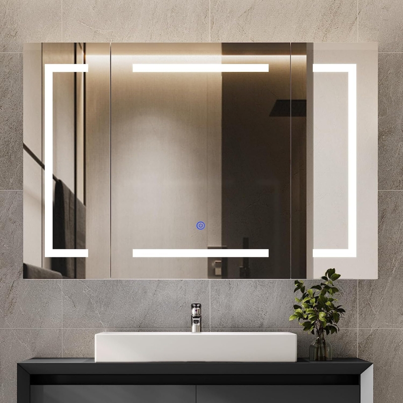 Beveled Mirror Medicine Cabinet | Foter