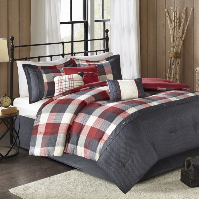 Dunwich 7 Piece Herringbone Comforter Set