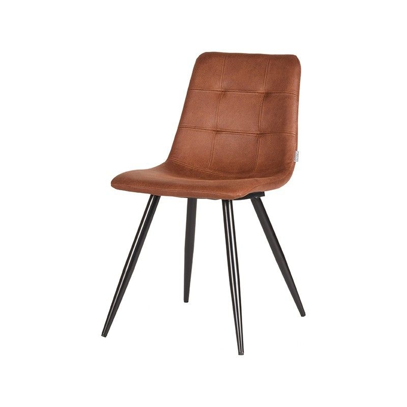 Eetkamerstoel Everly Cognac Microfiber | Cavetown