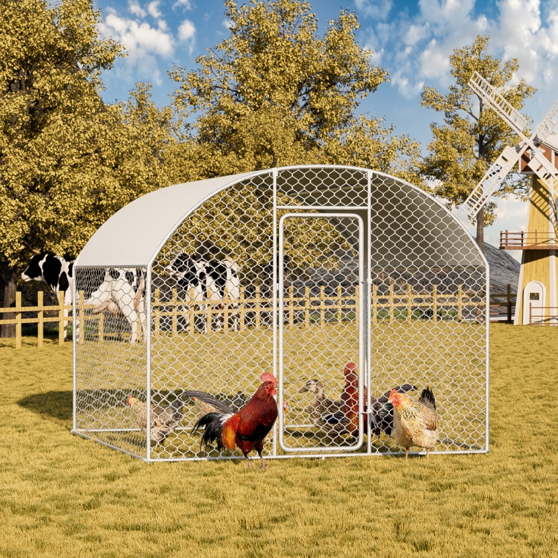 Elfride 64.55 Square Feet Chicken Coop with Chicken Run For Up To 8 Chickens
