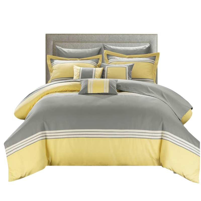 Falcon Hotel Modern & Contemporary Striped Comforter Set