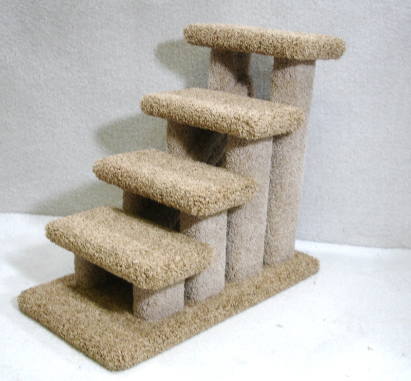Florine Deluxe Doggie 4 Step Pet Stair