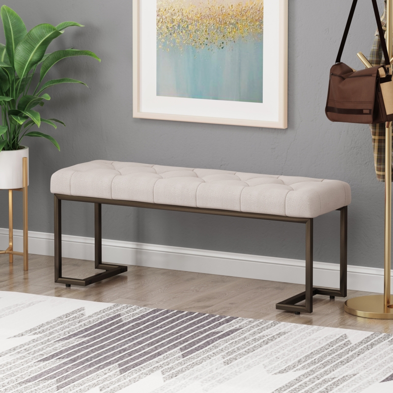Foram Polyester Upholstered Bench