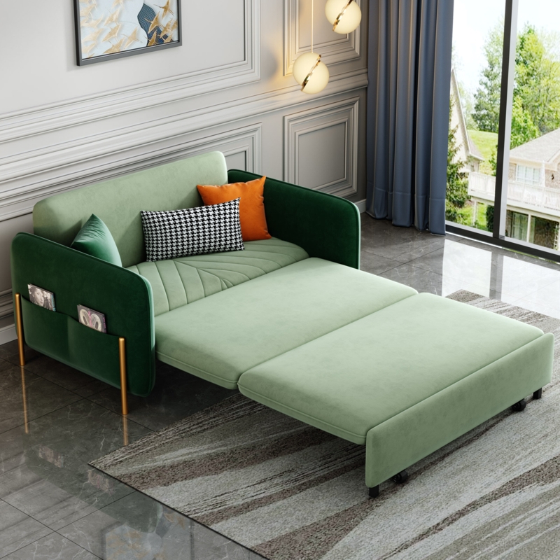 Furgeson 55.3'' Upholstered Sleeper Sofa