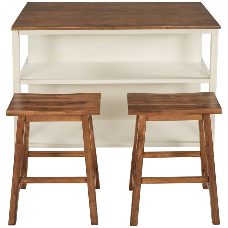 Giefer Solid Wood Kitchen Island Set