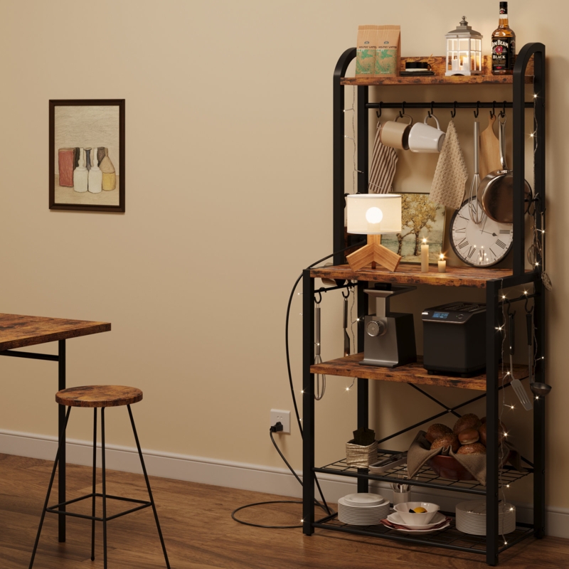 Gistel 15.7'' Standard Baker's Rack with Microwave Compatibility