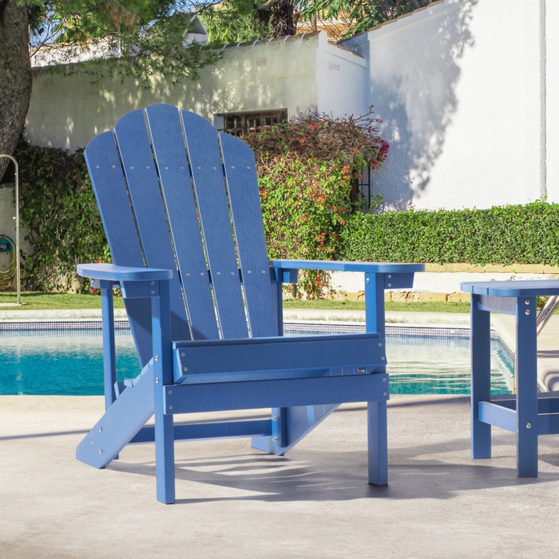 Hachirou Adirondack Chair Weather Resistant for Outdoors Lawn and Backyard