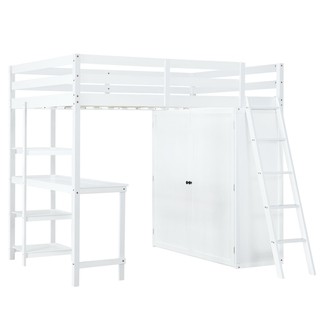 Full-Size Loft Beds With Stairs - Foter