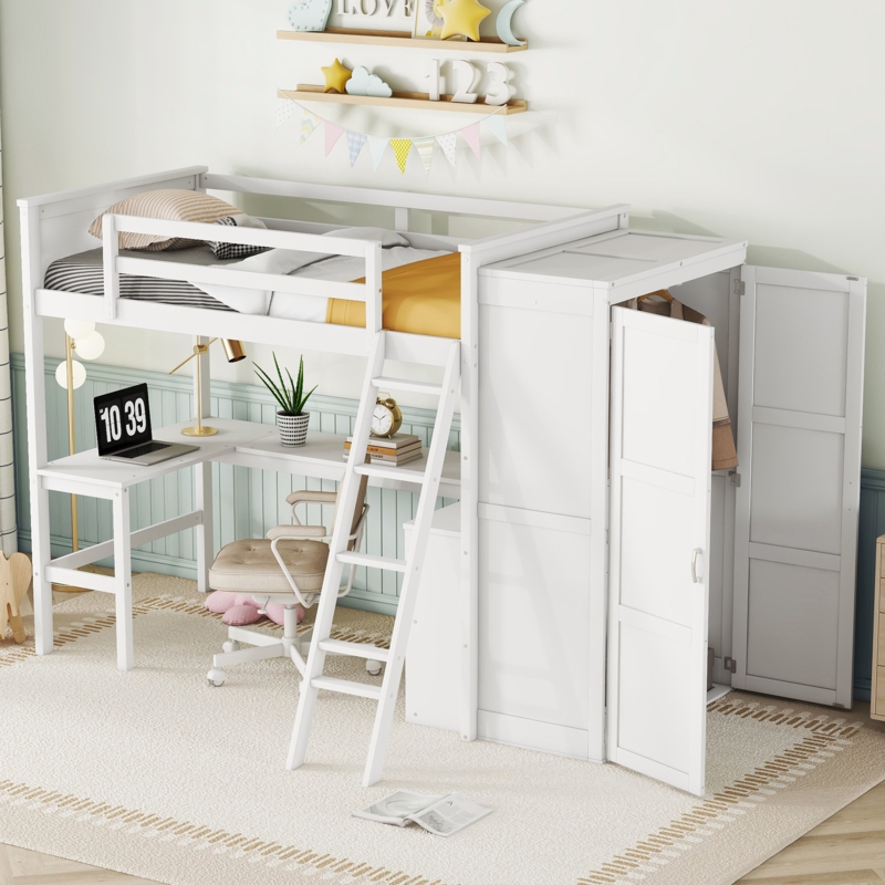 Loft Bed With Desk And Drawers - Foter