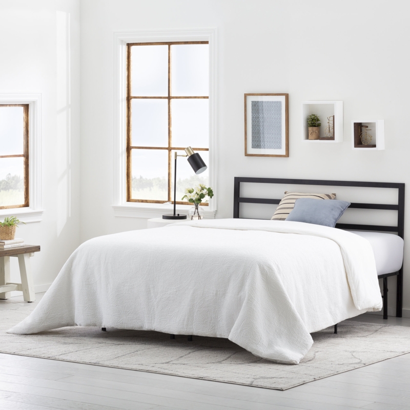 Jayson Metal Horizontal Lined Headboard