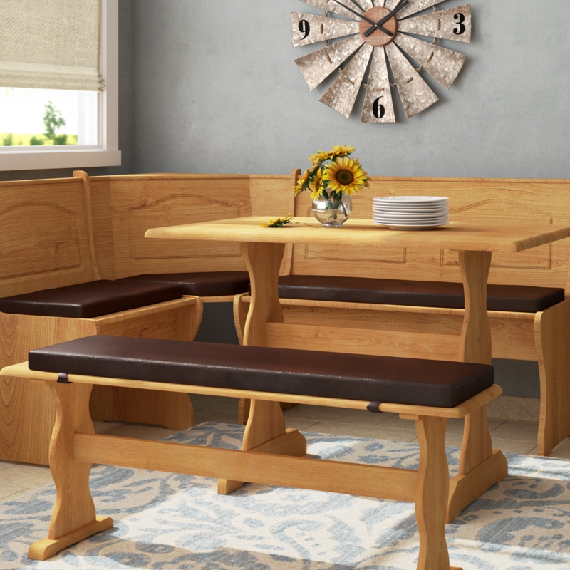 Jiles 3 - Piece Solid Wood Trestle Dining Set