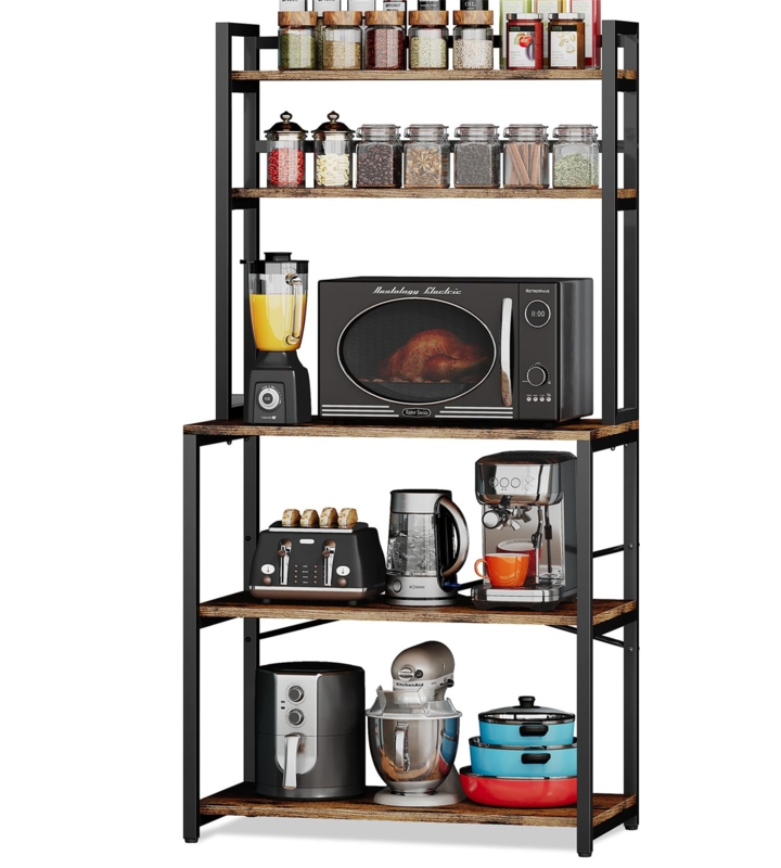 Jowett 31.5'' Standard Baker's Rack with Microwave Compatibility
