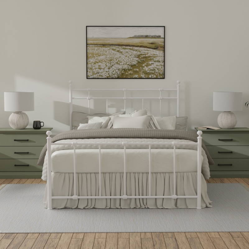 Keiran Steel Metal Spindle Headboard and Footboard