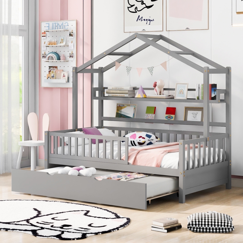 Kids Loft Bed with Trundle
