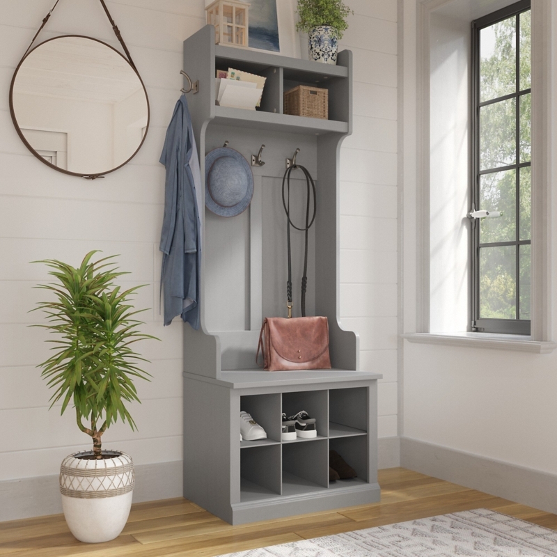 Kierra Hall Tree 24.5'' Wide with Bench and Shoe Storage