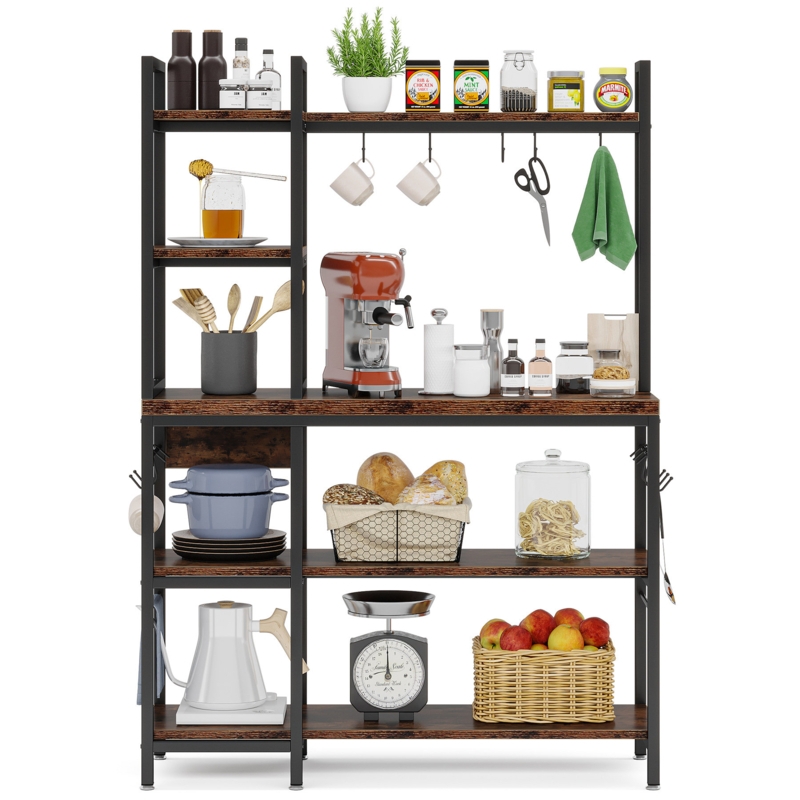 Klara 43.3'' Steel Accent Baker's Rack with Microwave Compatibility