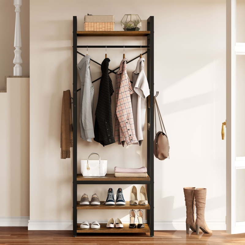Letellier Hall Tree 25.2'' Wide with Shoe Storage