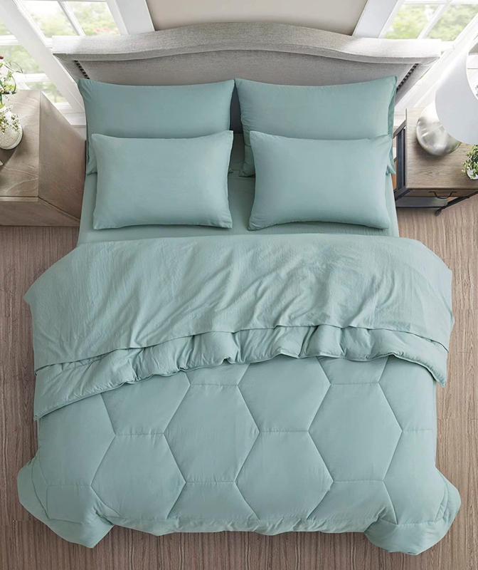 Microfiber Bed in a Bag Comforter Set
