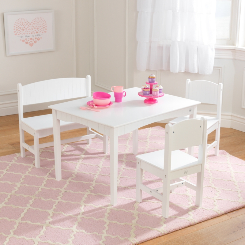 Nantucket Kids 4 Piece Play Or Activity Table and Chair Set