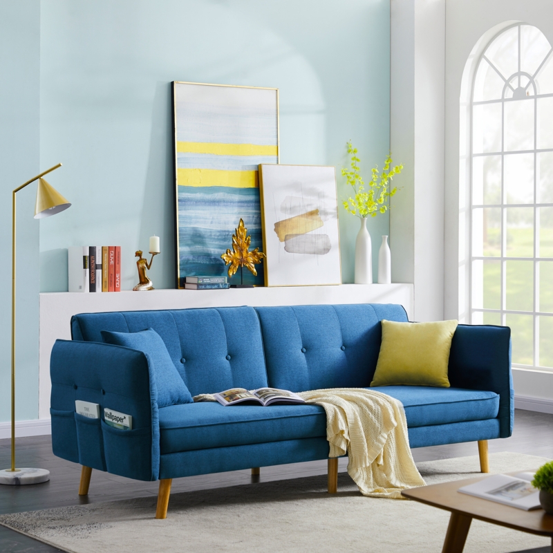 Osian 84" Flared Arm Sofa Bed