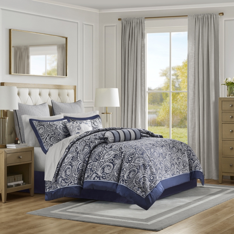 Pereira 12 Piece Comforter Set with Cotton Bed Sheets