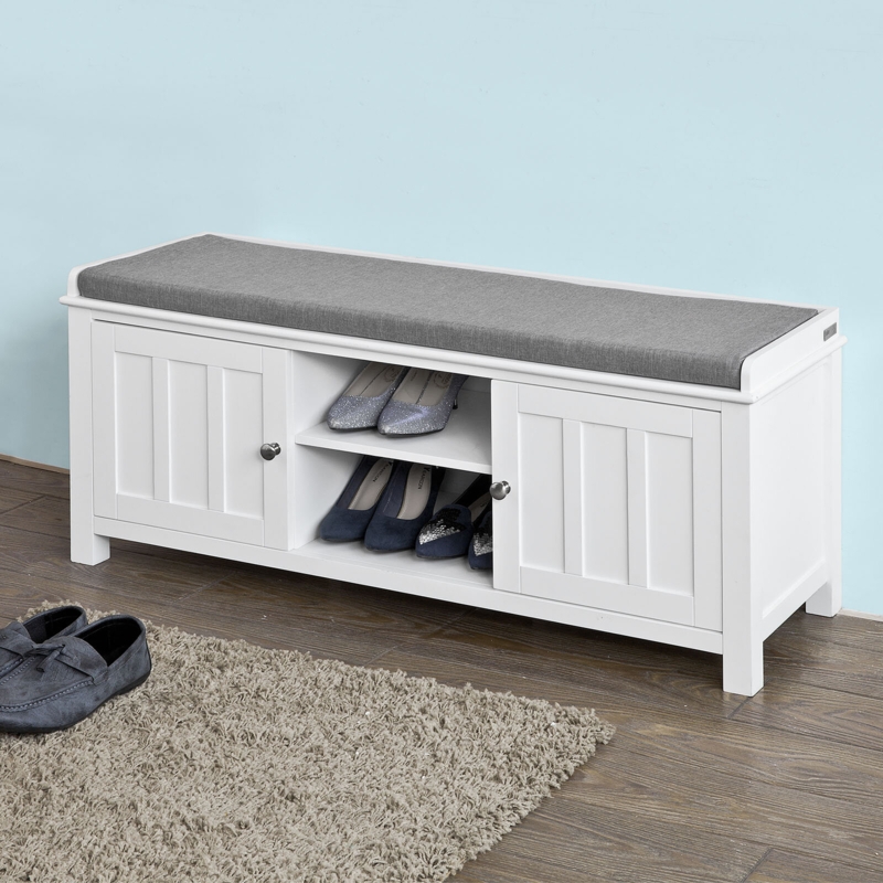 Peterson Polyester Upholstered Storage Bench